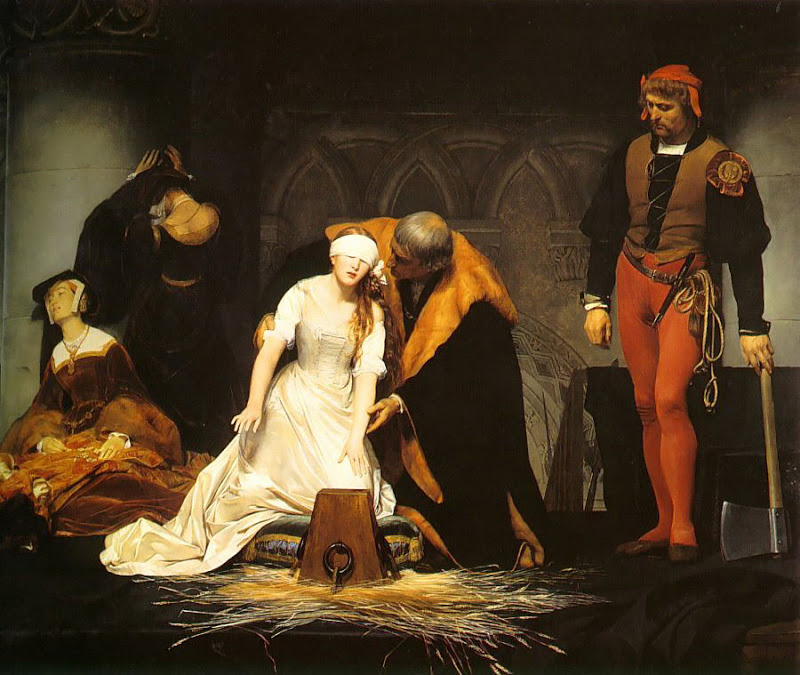 Поль Ипполит Деларош. Казнь леди Джейн Грей, 1834